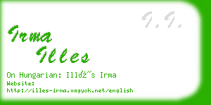 irma illes business card